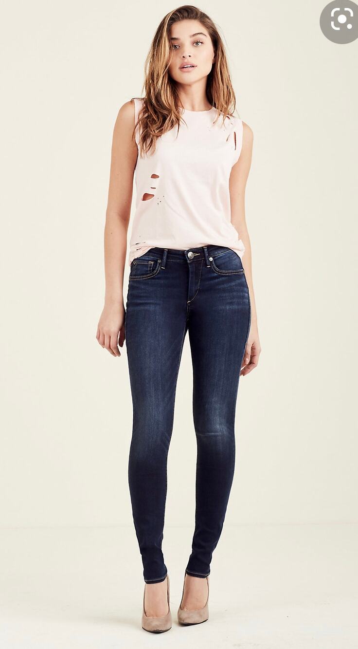 True Religion Jennie curvy skinny jeans Dark Wash 26
